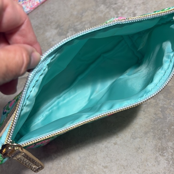 Lilly Pulitzer Coral Summer Beach Neoprene Wine Tote & Pouch Bag - Picture 12 of 13